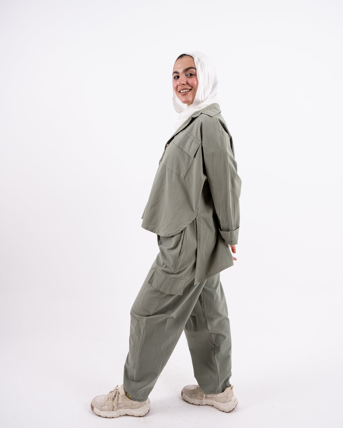 Baggy set in Olive