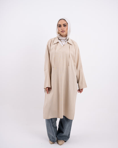 Semi Boho linen dress