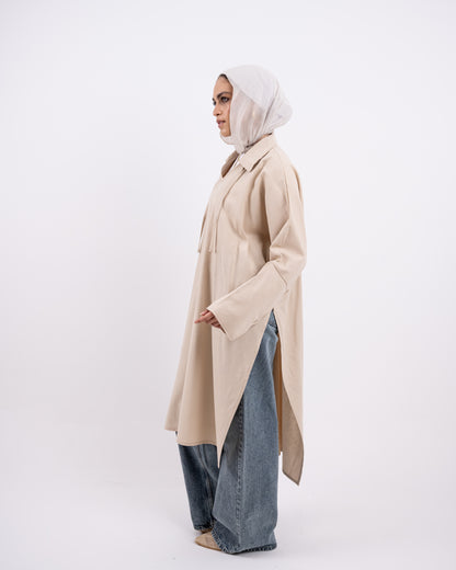 Semi Boho linen dress