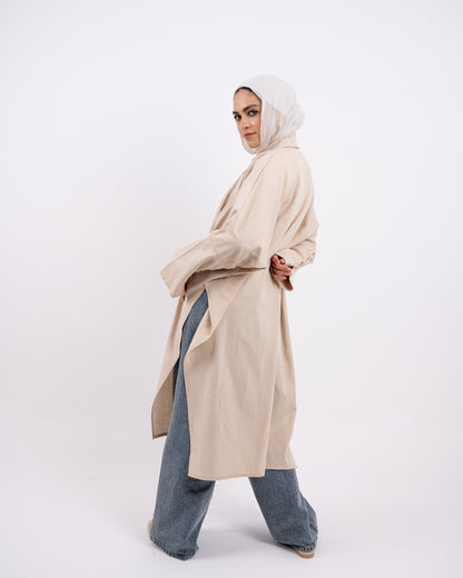 Semi Boho linen dress