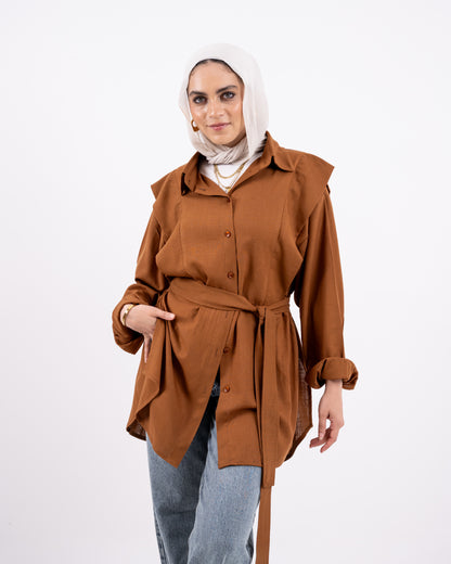 Sofia shirt-camel