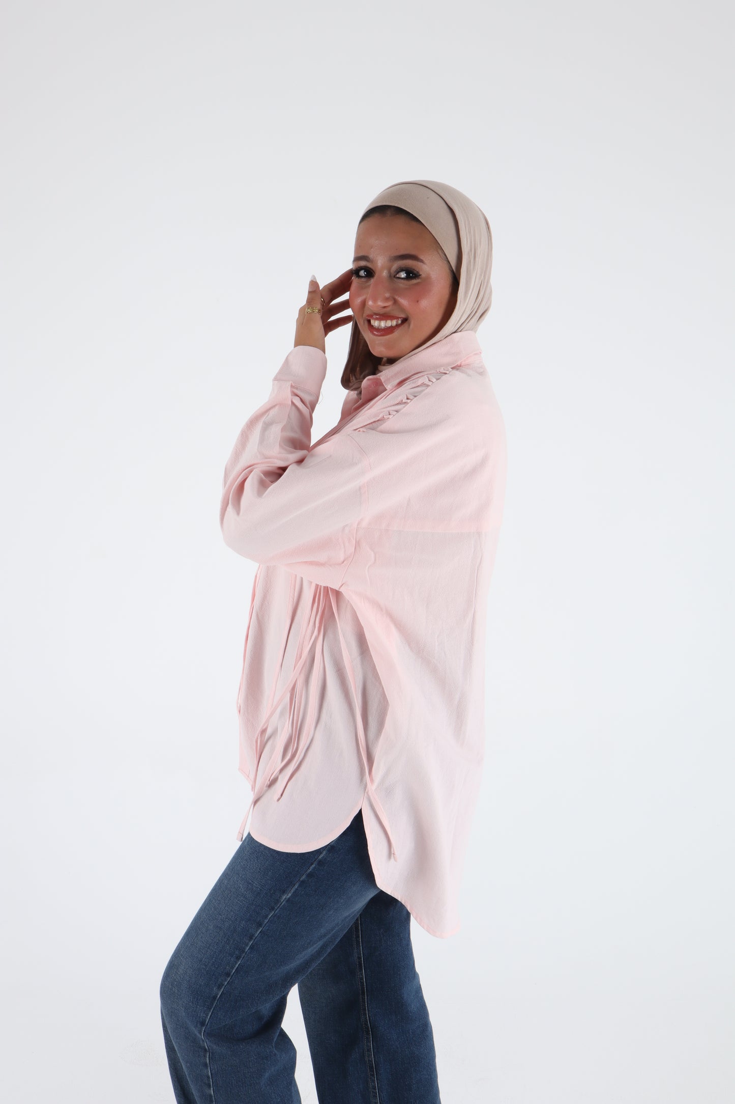 Frings shirt in rose