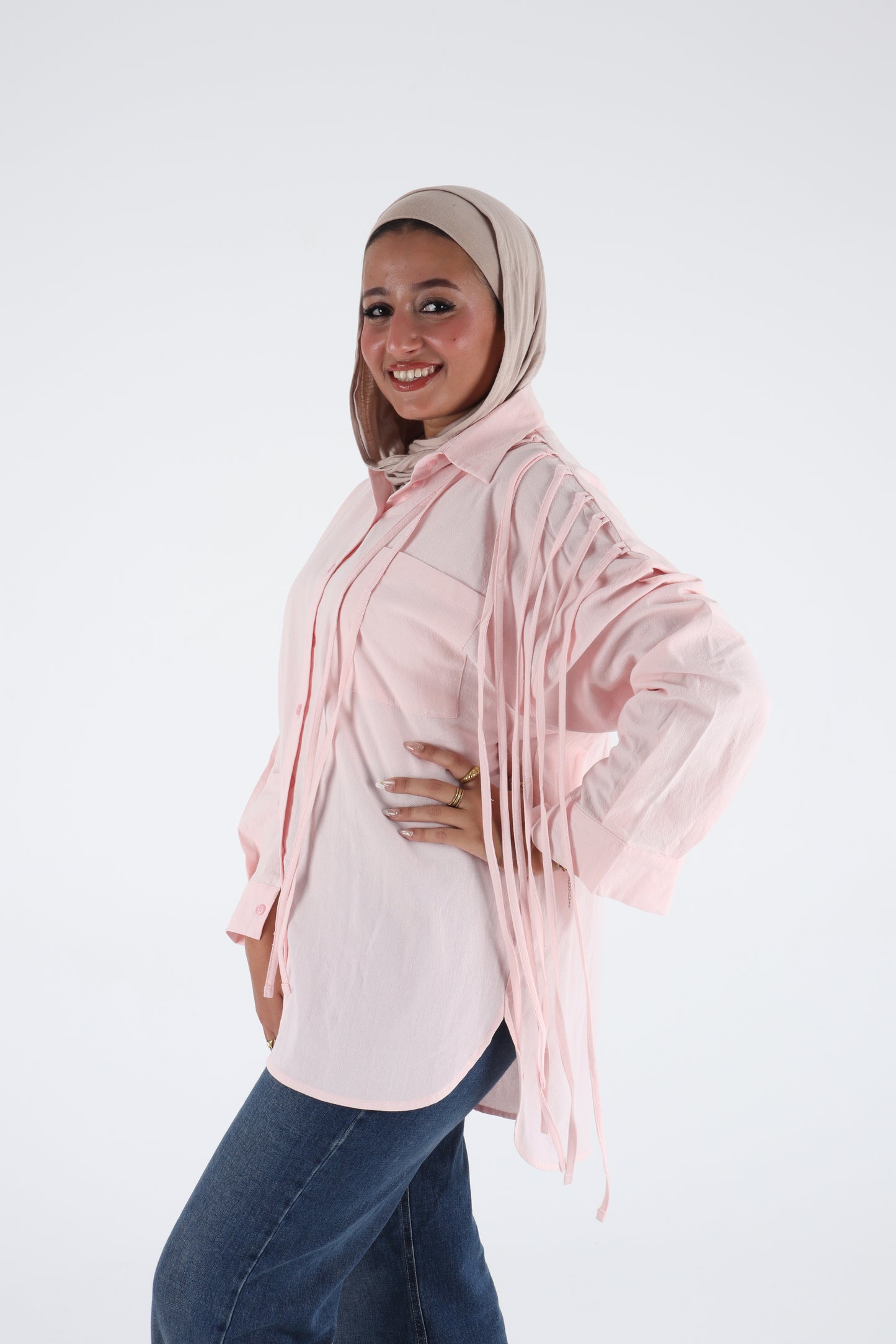 Frings shirt in rose