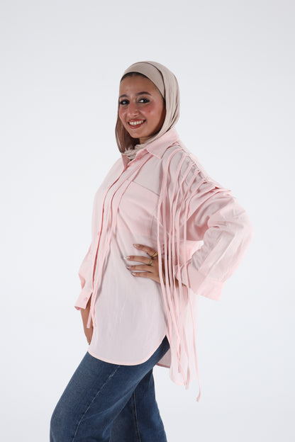 Frings shirt in rose