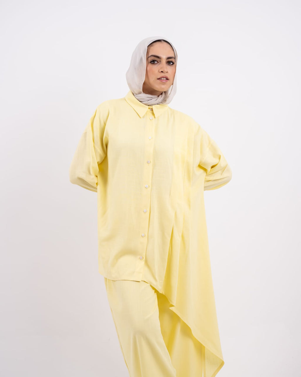 Pleated linen set
