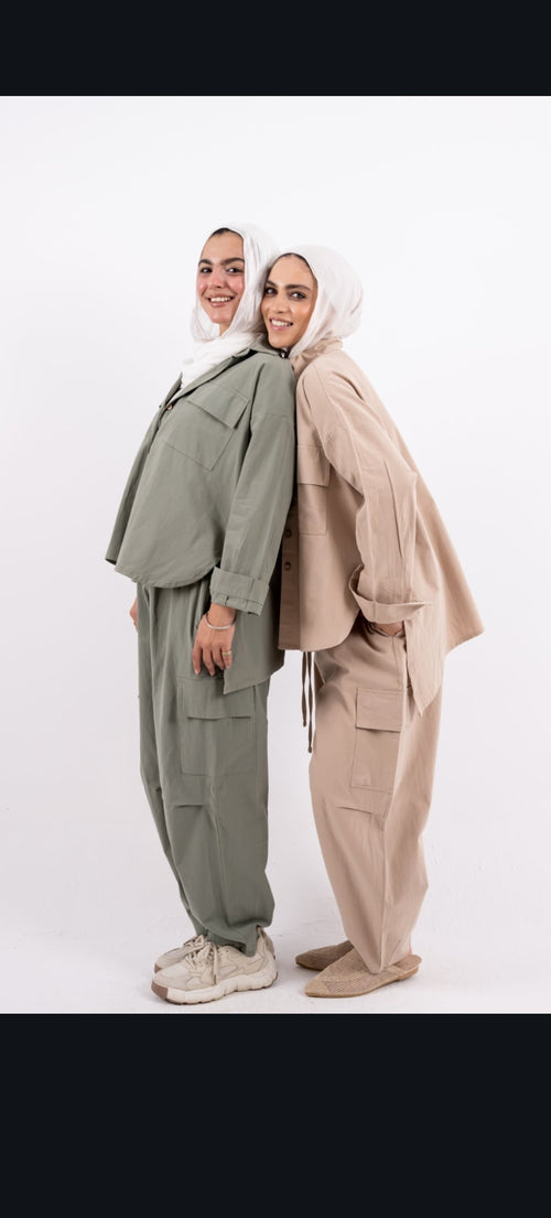 Baggy set in Olive