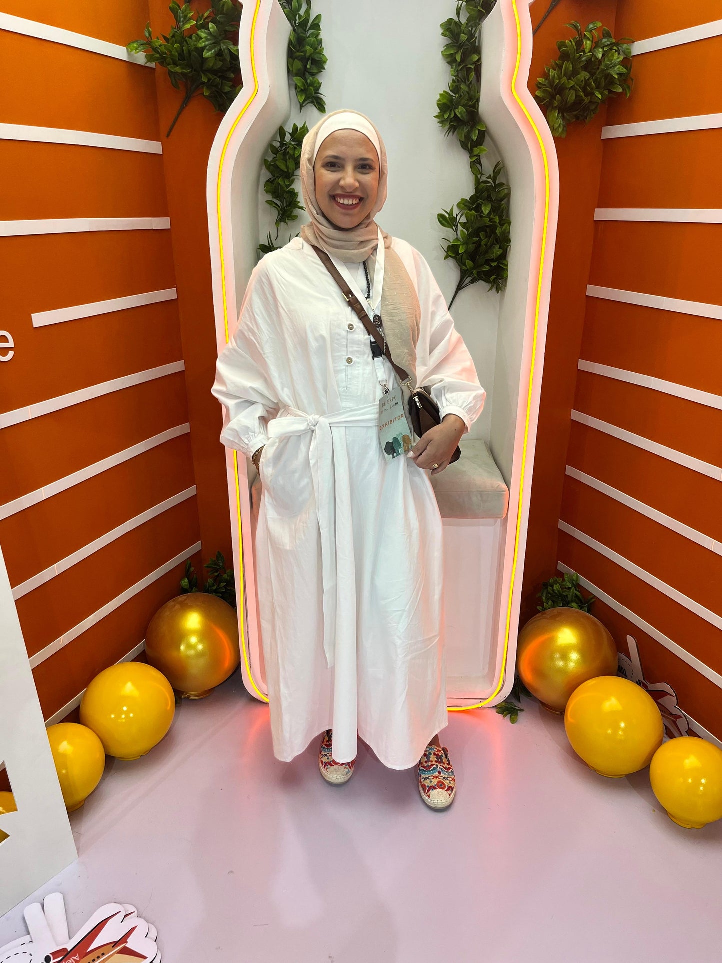 Cotton dress in white