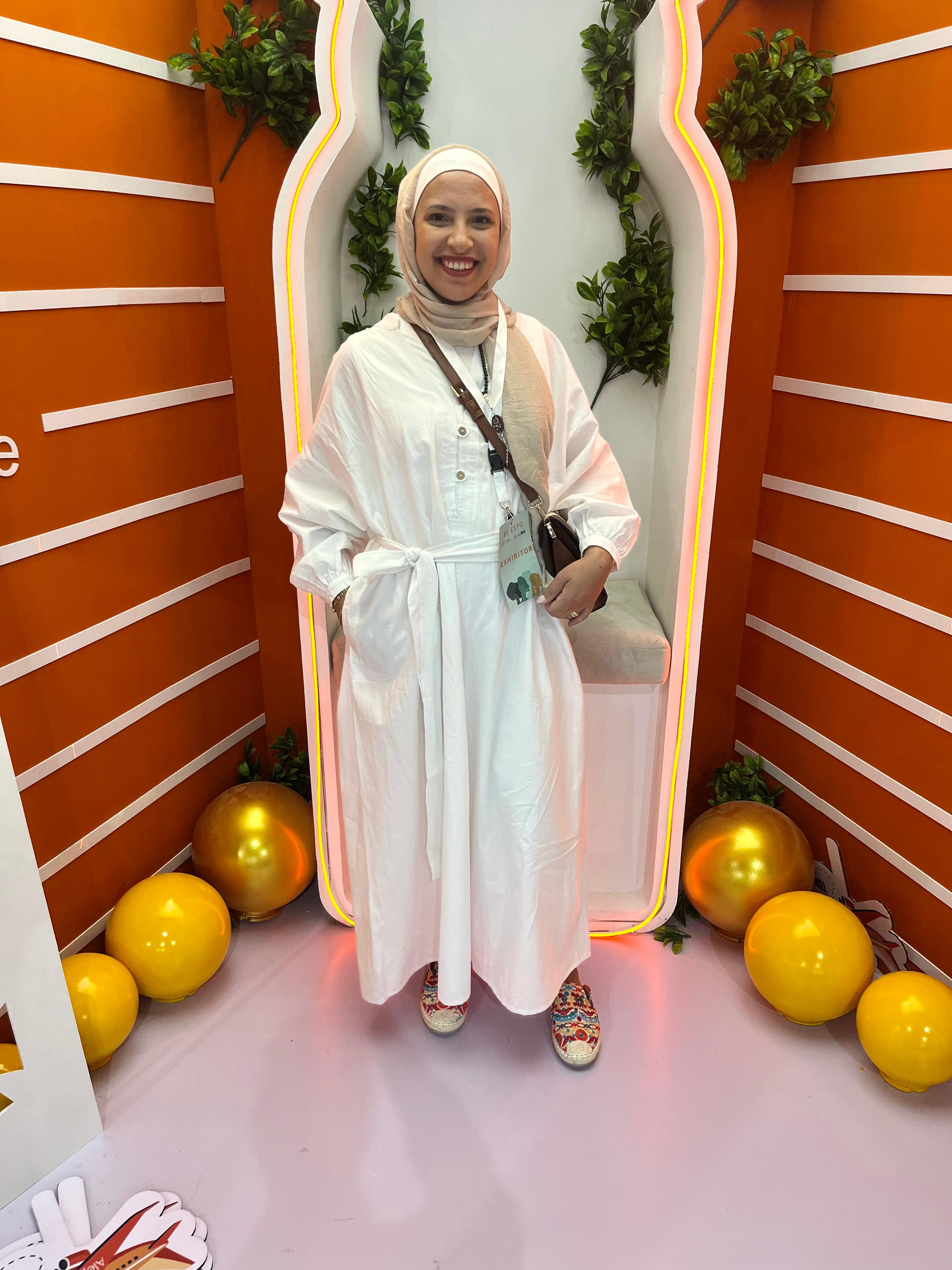 Cotton dress in white
