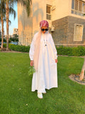 Cotton dress in white