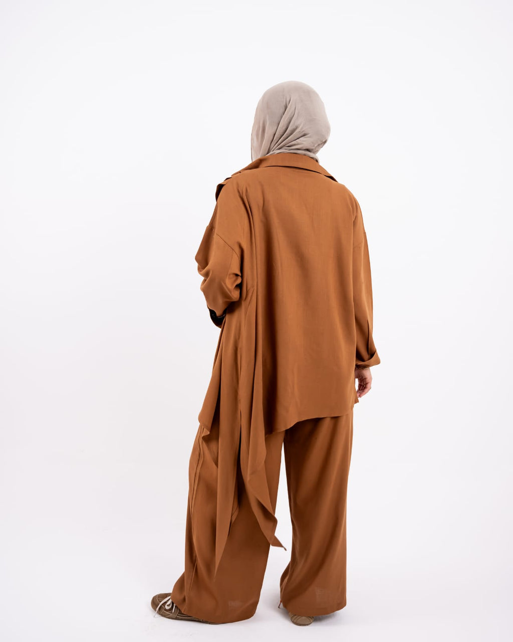 Pleated linen set